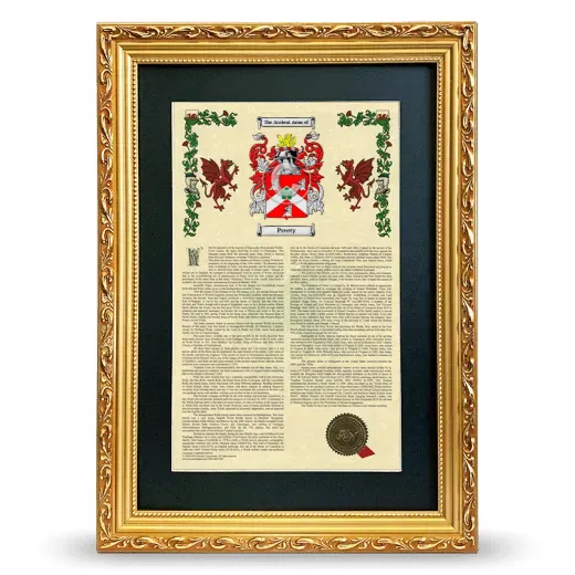 Preety Deluxe Armorial Framed - Gold