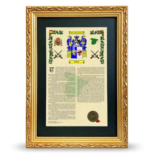 Prieta Deluxe Armorial Framed - Gold
