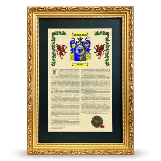 Probert Deluxe Armorial Framed - Gold