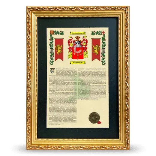Puddicombe Deluxe Armorial Framed - Gold
