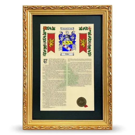 Pulas Deluxe Armorial Framed - Gold