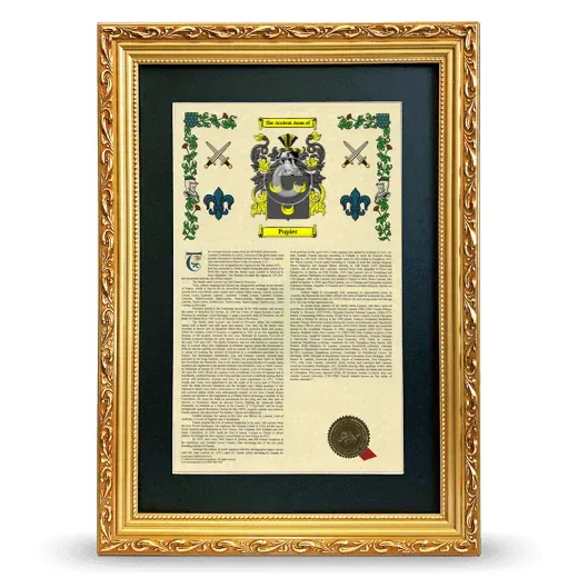 Pupier Deluxe Armorial Framed - Gold