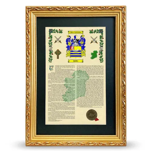 Quiley Deluxe Armorial Framed - Gold