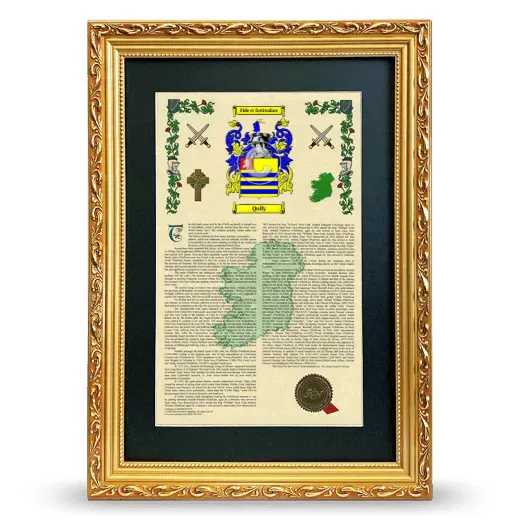 Quily Deluxe Armorial Framed - Gold