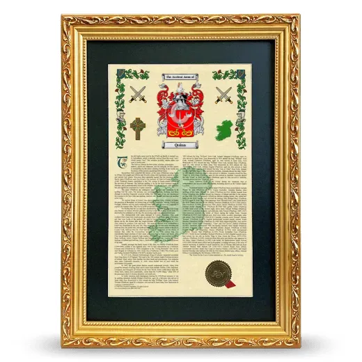 Quinn Deluxe Armorial Framed - Gold