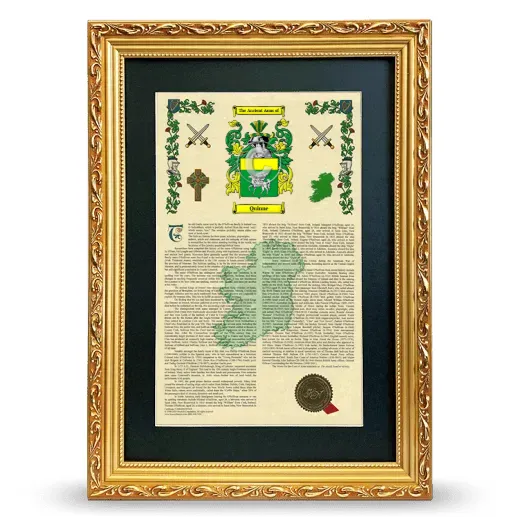 Quinne Deluxe Armorial Framed - Gold