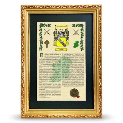 Quinny Deluxe Armorial Framed - Gold