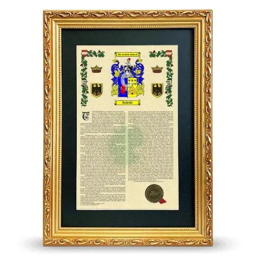 Radecke Deluxe Armorial Framed - Gold