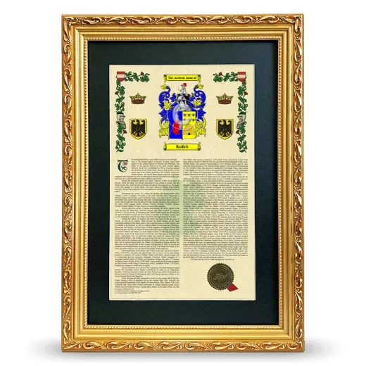 Radick Deluxe Armorial Framed - Gold