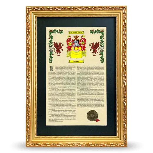 Radnor Deluxe Armorial Framed - Gold