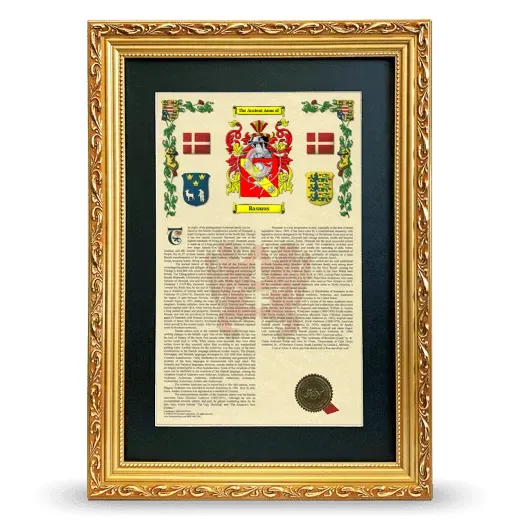 Rasmus Deluxe Armorial Framed - Gold