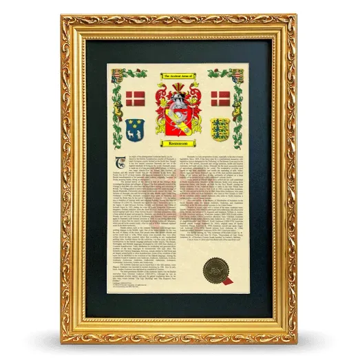 Rasmuson Deluxe Armorial Framed - Gold