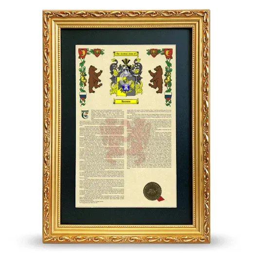 Razum Deluxe Armorial Framed - Gold