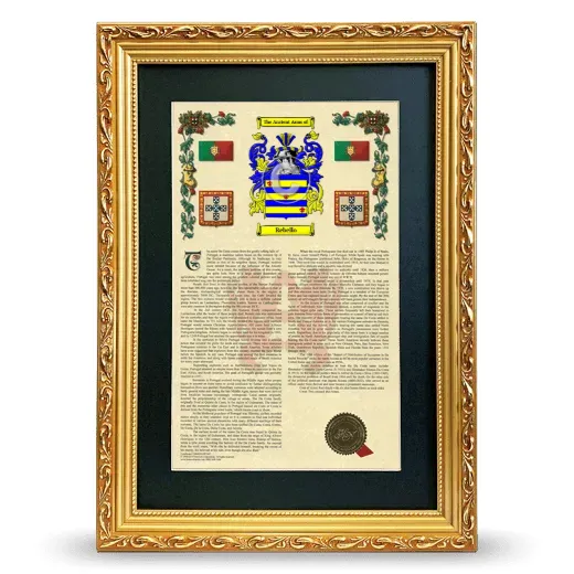 Rebello Deluxe Armorial Framed - Gold