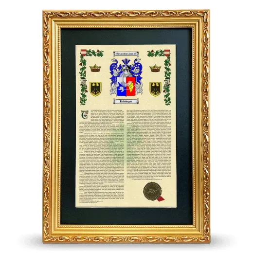 Reininger Deluxe Armorial Framed - Gold
