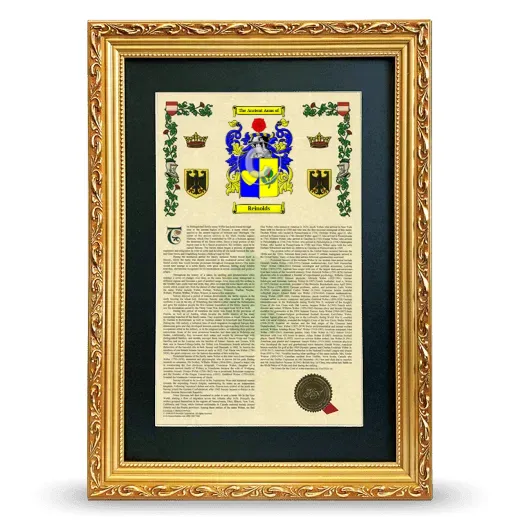 Reinolds Deluxe Armorial Framed - Gold