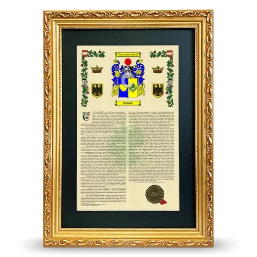 Reinolt Deluxe Armorial Framed - Gold