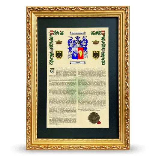 Reint Deluxe Armorial Framed - Gold