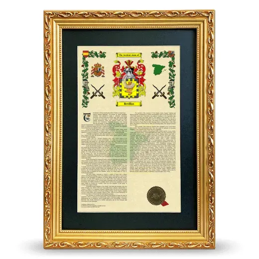 Revillas Deluxe Armorial Framed - Gold