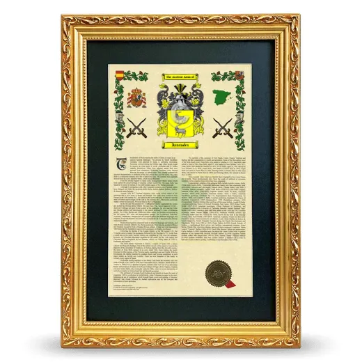 Rezendes Deluxe Armorial Framed - Gold