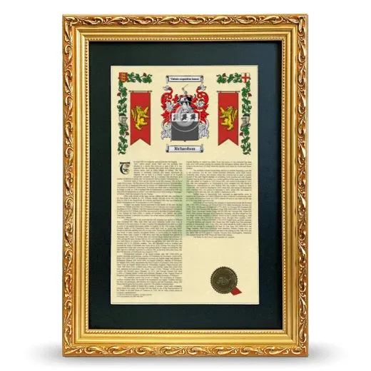 Richardson Deluxe Armorial Framed - Gold