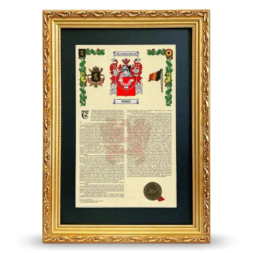 Riddall Deluxe Armorial Framed - Gold