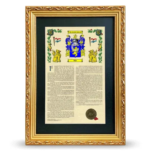 Rijn Deluxe Armorial Framed - Gold