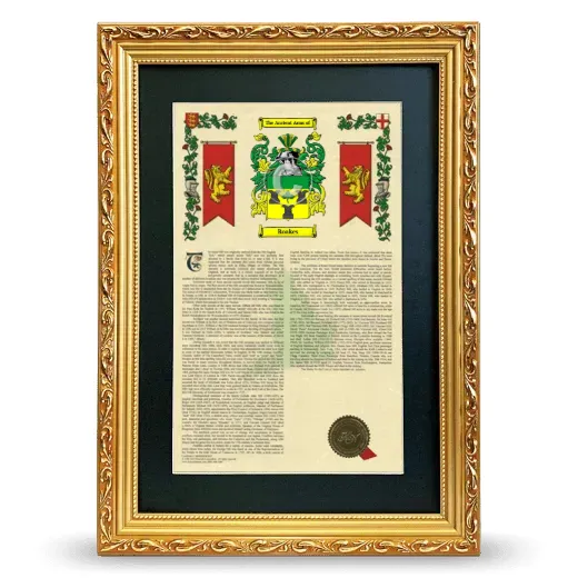 Roakes Deluxe Armorial Framed - Gold
