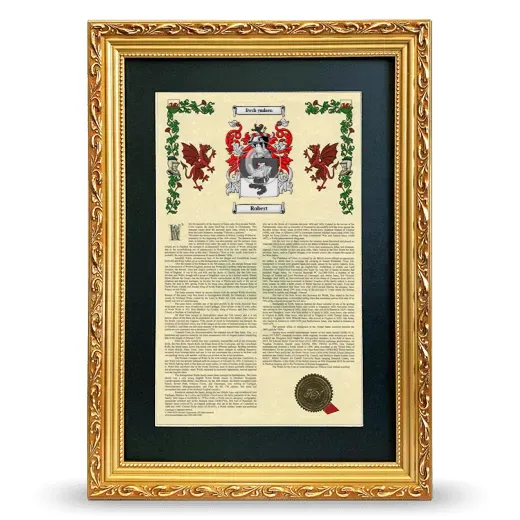 Robert Deluxe Armorial Framed - Gold
