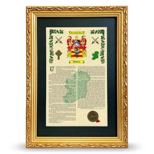 Robinson Deluxe Armorial Framed - Gold