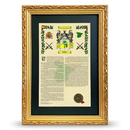 Robles Deluxe Armorial Framed - Gold