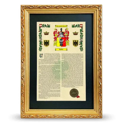 Roden Deluxe Armorial Framed - Gold