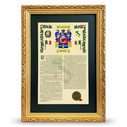 Romanella Deluxe Armorial Framed - Gold