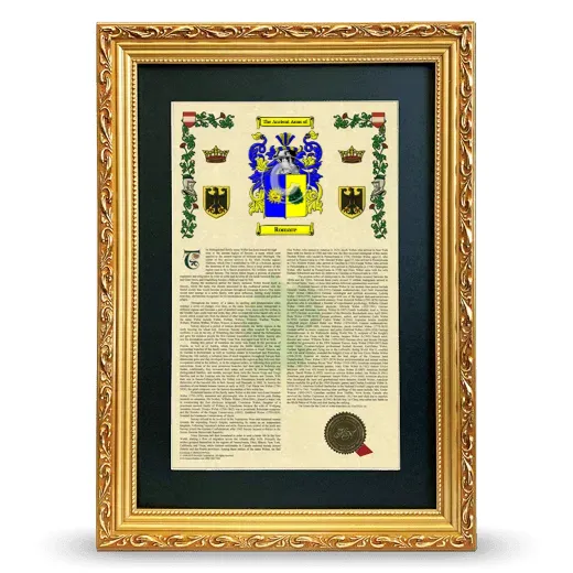 Romare Deluxe Armorial Framed - Gold