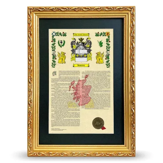 Romarey Deluxe Armorial Framed - Gold