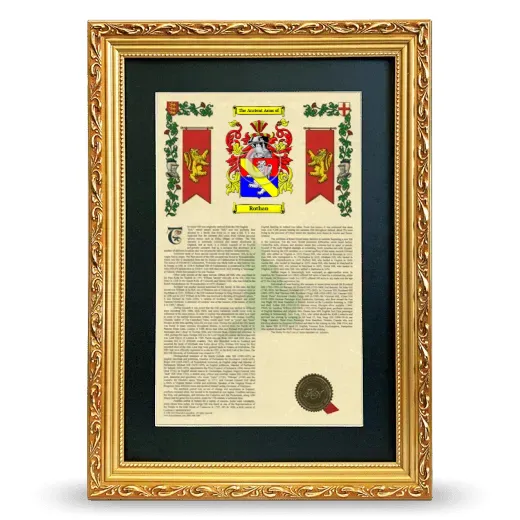 Rothan Deluxe Armorial Framed - Gold