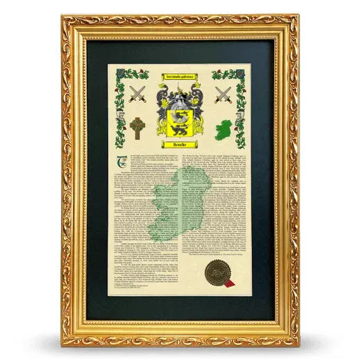 Rourke Deluxe Armorial Framed - Gold