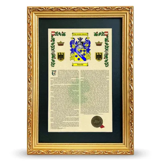 Rowehl Deluxe Armorial Framed - Gold