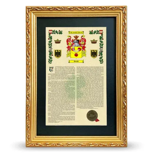 Rozak Deluxe Armorial Framed - Gold