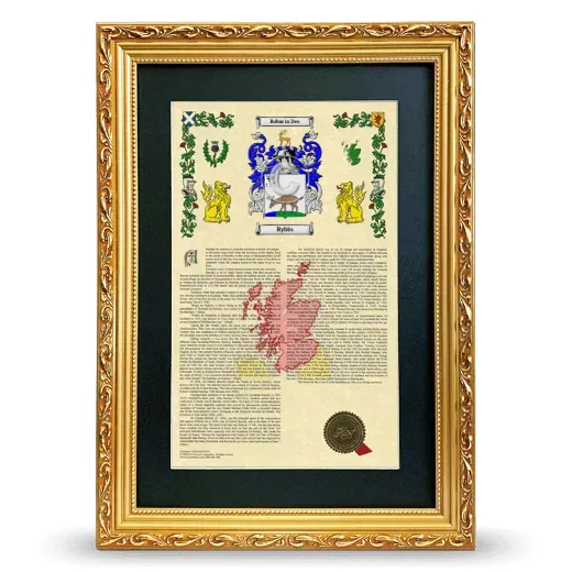 Rybin Deluxe Armorial Framed - Gold