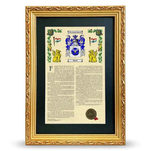 Rysch Deluxe Armorial Framed - Gold