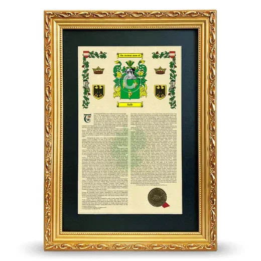 Safe Deluxe Armorial Framed - Gold
