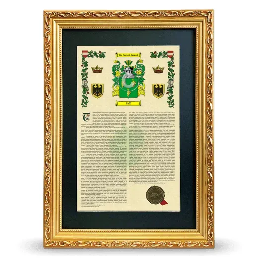 Saff Deluxe Armorial Framed - Gold