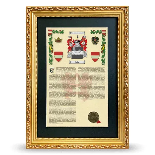 Saltz Deluxe Armorial Framed - Gold