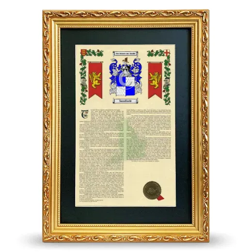Sansforde Deluxe Armorial Framed - Gold