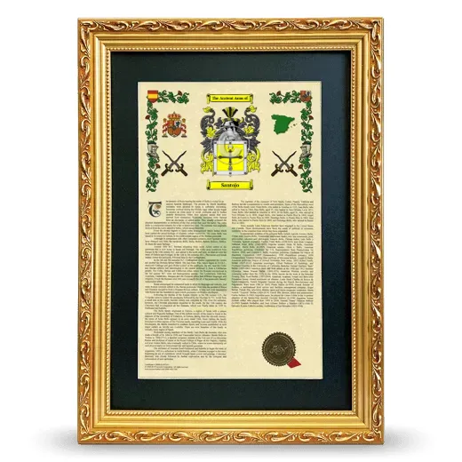 Santojo Deluxe Armorial Framed - Gold