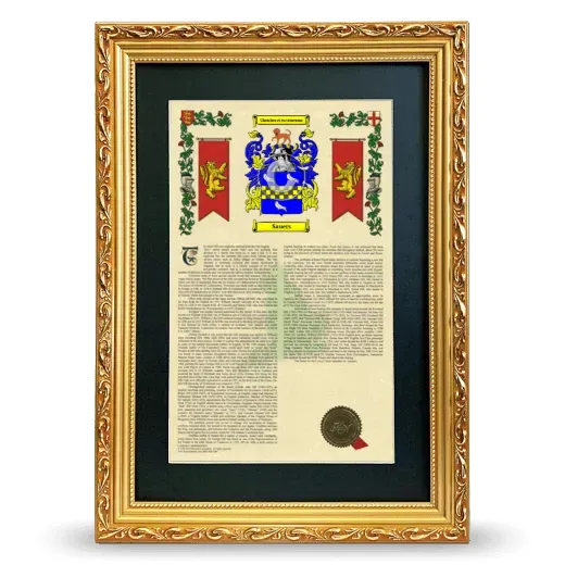 Sauers Deluxe Armorial Framed - Gold