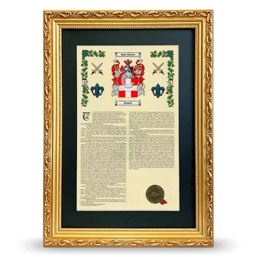 Savois Deluxe Armorial Framed - Gold