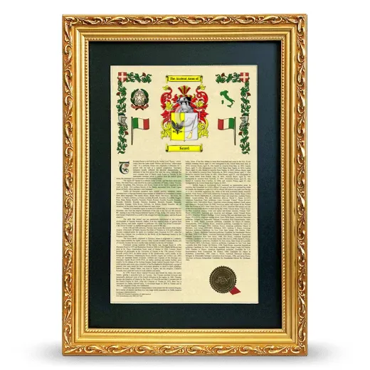 Scavi Deluxe Armorial Framed - Gold