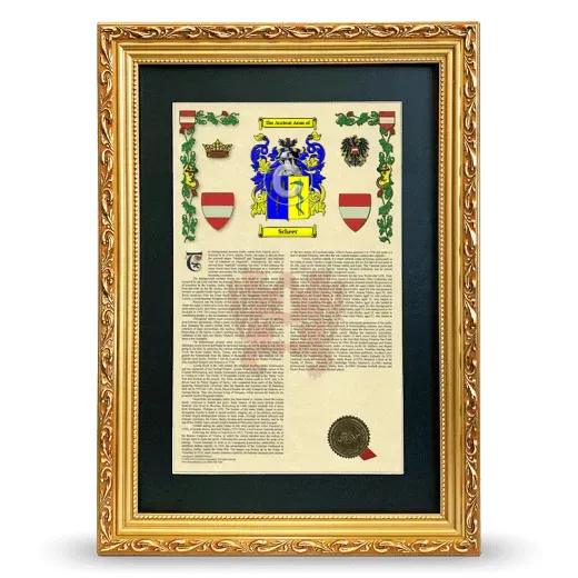Scheer Deluxe Armorial Framed - Gold
